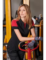 Printer Prime Polo Women Dámské piqué polo z těžké bavlny 61.5025 black/anthracite Printer Prime Polo Women Dámské piqué polo z těžké bavlny 61.5025 black/anthracite