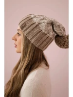 Milano fleecová čepice K203 ecru model 18749905 beige - K-Fashion