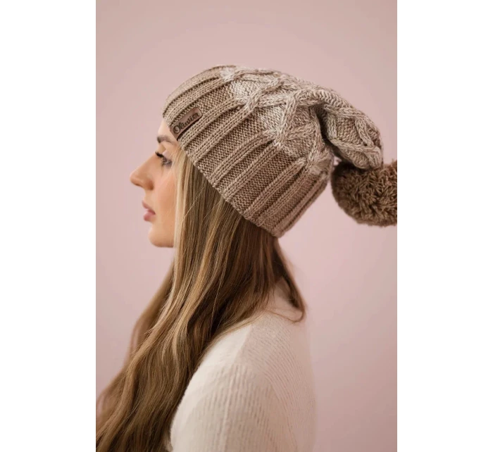 Milano fleecová čepice K203 ecru model 18749905 beige - K-Fashion