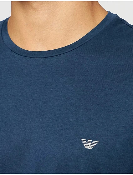 Pánské triko   Mořská  model 16259380 - Emporio Armani