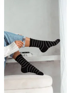 Dámské ponožky bez tlaku v tenkých proužcích 0200.059