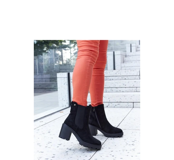 Boty na podpatku model 206546 Solea Boty na podpatku model 206546 Solea