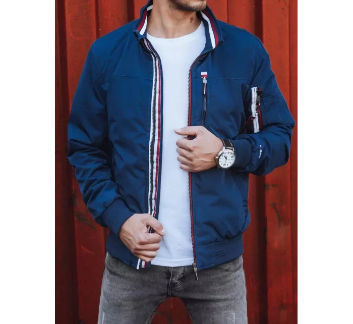 Pánská přechodná bunda tmavě modrá FashionStreet TX4255 Pánská přechodná bunda tmavě modrá FashionStreet TX4255