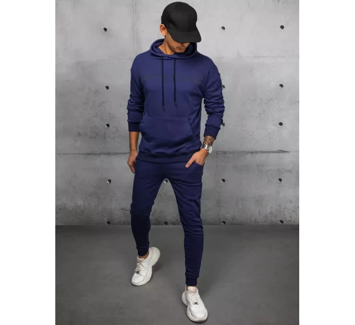 Pánské tmavě modré tepláky FashionStreet AX0679