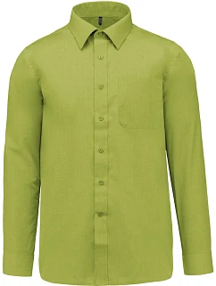 K Popelínová košile s dlouhým rukávem 20.K lime model 22510021 - Kariban