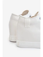 Vysoké tenisky na klínu Big Star Bílé model 21608832 - Big Star Shoes Vysoké tenisky na klínu Big Star Bílé model 21608832 - Big Star Shoes