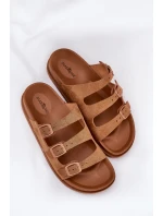 Dámské Pantofle S Pásky A Přezkami Camel Uliri