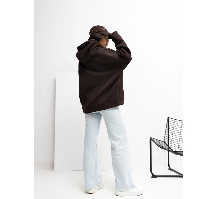 Bluza RV BL model 21777684 ciemny brązowy - FPrice Bluza RV BL model 21777684 ciemny brązowy - FPrice