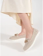 Módní hnědé mokasíny dámské platforma Módní hnědé mokasíny dámské platforma