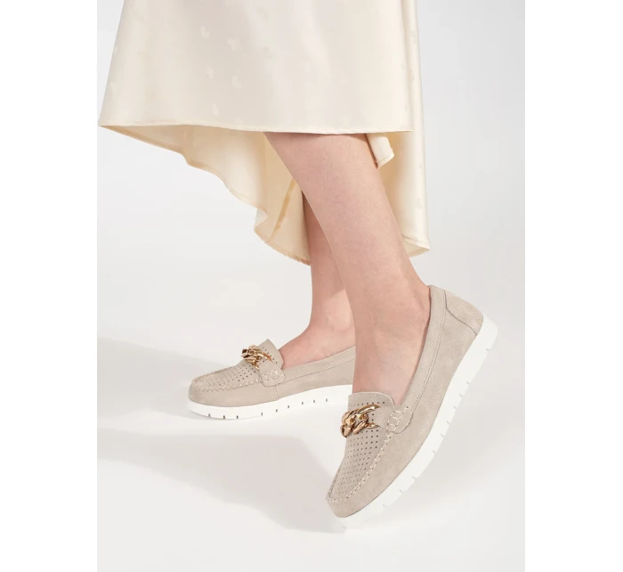 Módní hnědé mokasíny dámské platforma Módní hnědé mokasíny dámské platforma