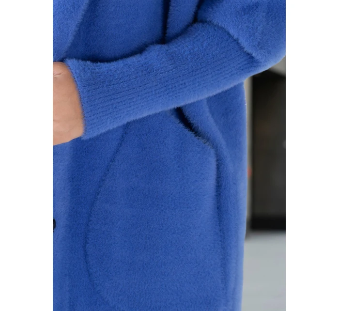 Dámský alpakový kabát RITA II modrý FashionStreet NY0627