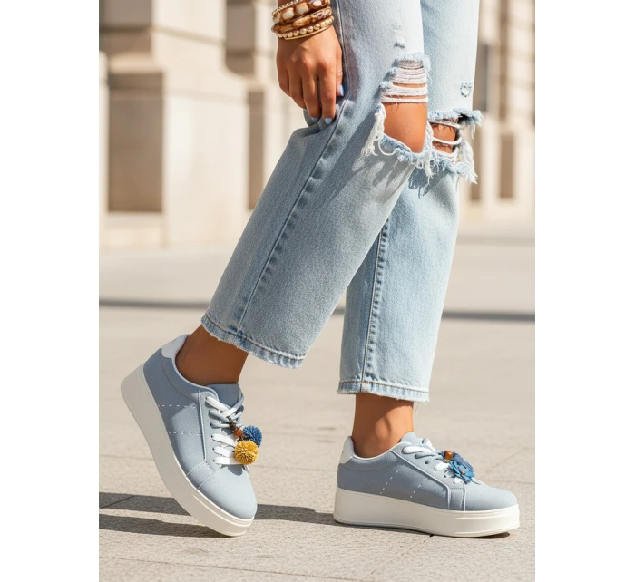Dámské tenisky na platformě modré Dstreet model 21996401 - FashionStreet
