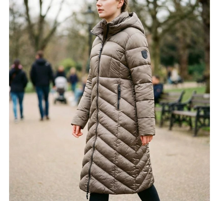 Zeměpisná oblast Norsko BLANCHE LONG TAUPE DB LADY 0116 TAUPE dámská bunda (WZ5490F/GN-TAUPE)