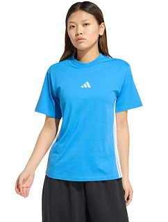 Dámské bavlněné tričko Essentials 3Stripes světle modrá model 22175763 - ADIDAS