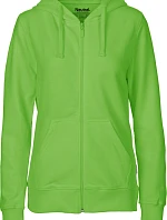 Neutral O 83301 Dámská mikina s kapucí z bio bavlny 77.8331 lime