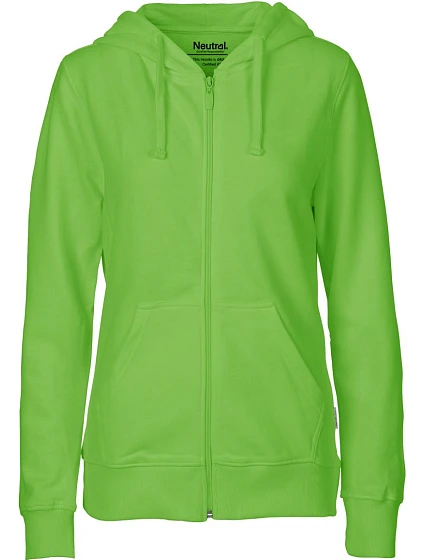 Neutral O 83301 Dámská mikina s kapucí z bio bavlny 77.8331 lime Neutral O 83301 Dámská mikina s kapucí z bio bavlny 77.8331 lime
