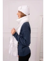 Dámská souprava se šátkem Dorota K366 bílá Dámská souprava se šátkem Dorota K366 bílá