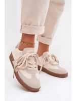 Dámské tenisky s ozdobným detailem Béžové model 21954604 - Boto