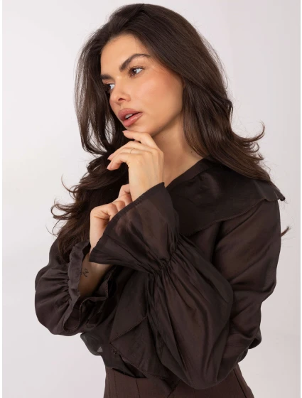 Košile IT KS 28883.80 tmavě hnědá