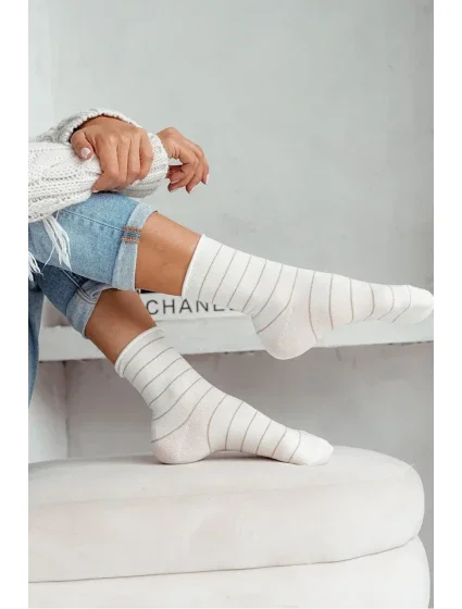 Dámské ponožky bez tlaku v tenkých proužcích 0200.059 Dámské ponožky bez tlaku v tenkých proužcích 0200.059