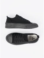 Komfortní černé tenisky dámské bez podpatku Komfortní černé tenisky dámské bez podpatku