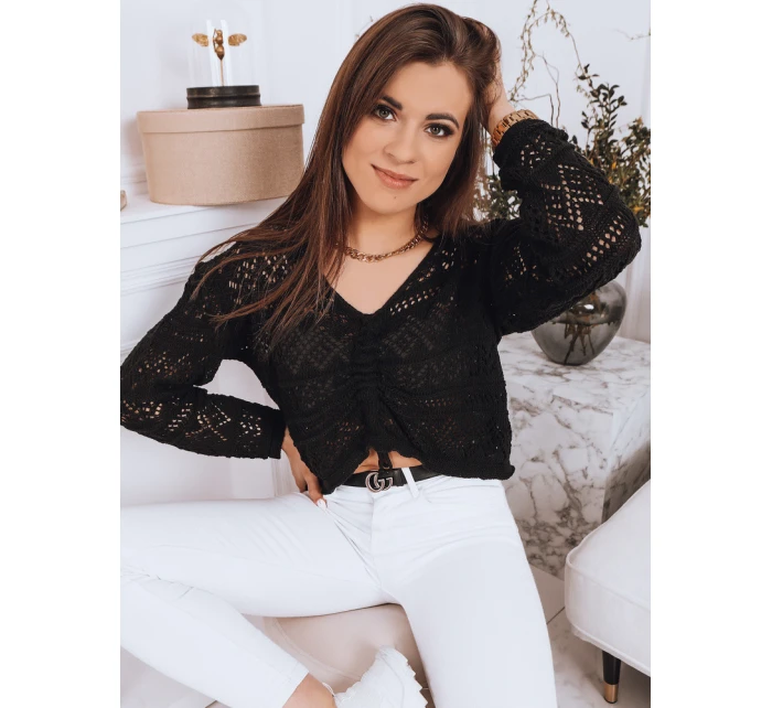 MISTELLA dámský svetr černý FashionStreet MY1538