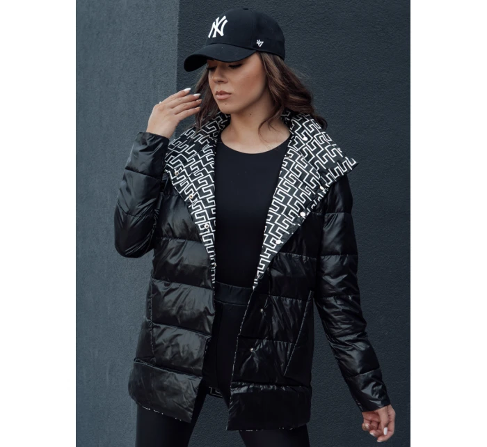 Dámská prošívaná přechodová bunda MINTY DATE černá FashionStreet TY4508