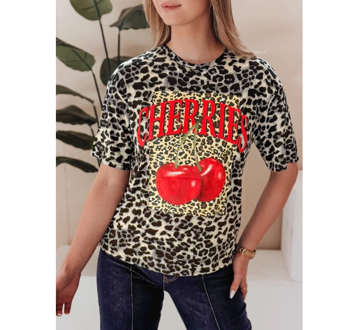 Dámské tričko oversize v pestré barvě ZESTSTYLE grey Dstreet RY2842