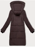 Hnědá dámská zimní prošívaná bunda model 21248066 - LHD Hnědá dámská zimní prošívaná bunda model 21248066 - LHD