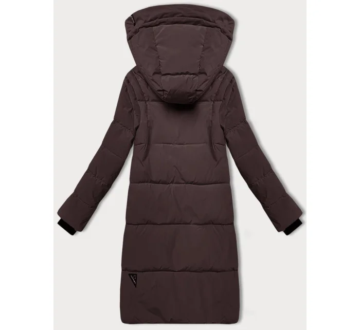 Hnědá dámská zimní prošívaná bunda model 21248066 - LHD Hnědá dámská zimní prošívaná bunda model 21248066 - LHD
