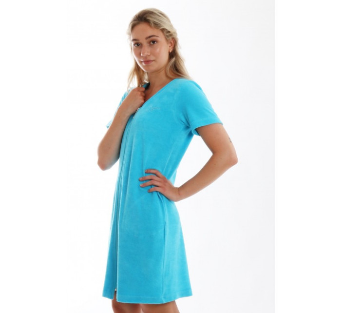 BARI 5464 3/4 šaty s krátkým rukávem blue atoll