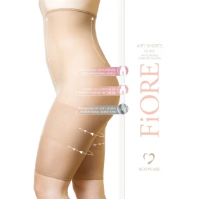 Fiore Airy Shorts 20 DEN antichafing bermudy barva:nude