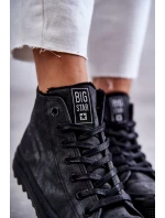 Dámské Tenisky Big Star Vysoké Zateplené Černé model 21595947 - Big Star Shoes