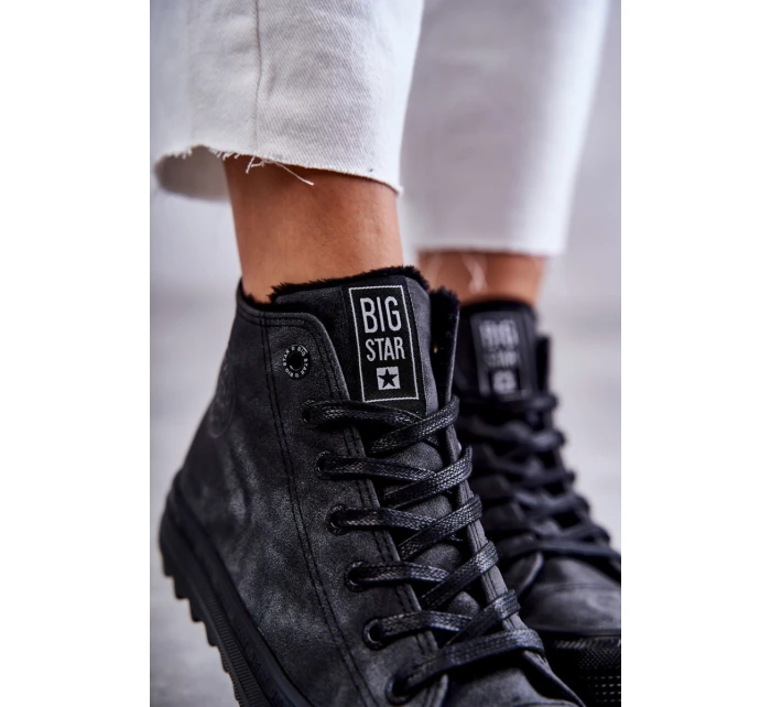 Dámské Tenisky Big Star Vysoké Zateplené Černé model 21595947 - Big Star Shoes