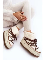 Dámské zateplené sněhule Bežové model 21637486 - Boto