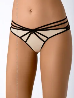 Tanga Mistral V-7008 béžovo-černá - Axami