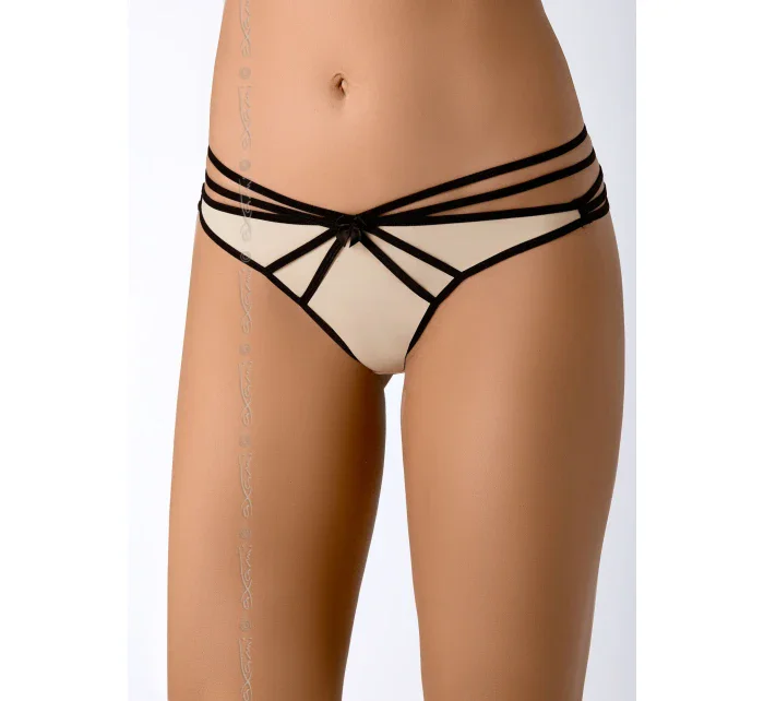 Tanga Mistral V-7008 béžovo-černá - Axami