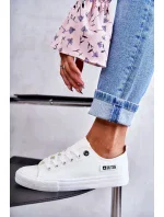 Dámské nízké kožené tenisky Big Star model 19974656 Bílé - Big Star Shoes Dámské nízké kožené tenisky Big Star model 19974656 Bílé - Big Star Shoes