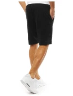 Pánské krátké teplákové šortky černé SX0824 Pánské krátké teplákové šortky černé SX0824