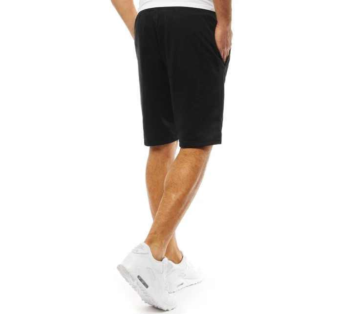 Pánské krátké teplákové šortky černé SX0824 Pánské krátké teplákové šortky černé SX0824