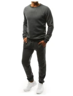 Pánské tmavě šedé tepláky Dstreet AX0376