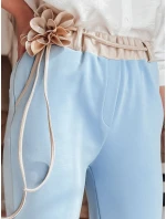 Dámské máslové kalhoty s květinami LEGISSA blue FashionStreet UY2408 Dámské máslové kalhoty s květinami LEGISSA blue FashionStreet UY2408