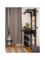 GYMNASTICKÝ ŽEBŘÍK S NASTAVITELNOU TYČÍ A ZÁBRADLÍM BENCHK 732B