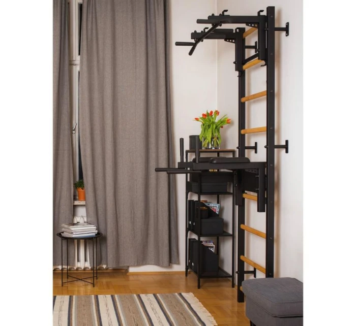 GYMNASTICKÝ ŽEBŘÍK S NASTAVITELNOU TYČÍ A ZÁBRADLÍM BENCHK 732B