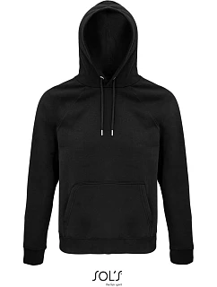 SOL'S Stellar Unisex raglánová mikina s kapucí z bio bavlny model 22525111 black