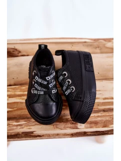 Dětské kožené tenisky BIG STAR model 21594828 Černá - Big Star Shoes