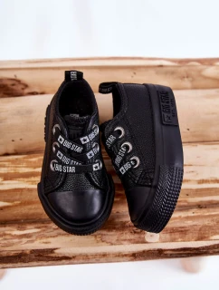 Dětské kožené tenisky BIG STAR model 21594828 Černá - Big Star Shoes
