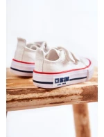 Dětské látkové tenisky se suchým zipem BIG STAR model 21594950 Bílá - Big Star Shoes Dětské látkové tenisky se suchým zipem BIG STAR model 21594950 Bílá - Big Star Shoes