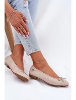 Kožené Baletky Dámské Maciejka P6800-04 Béžové