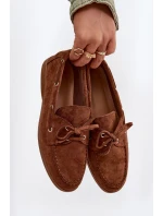 Polobotky Mokasiny Dámské S Vázáním Camel Calivra Polobotky Mokasiny Dámské S Vázáním Camel Calivra